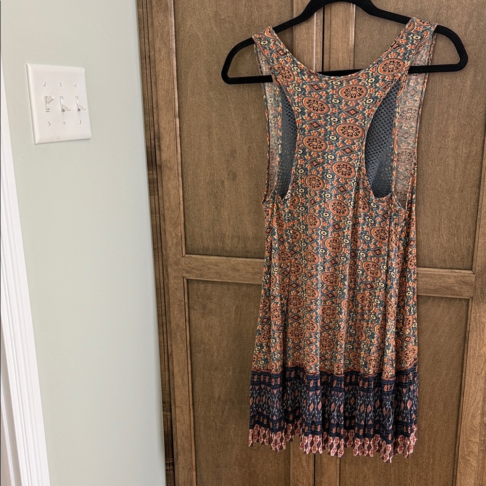Free People Boho Patterned Tank Top